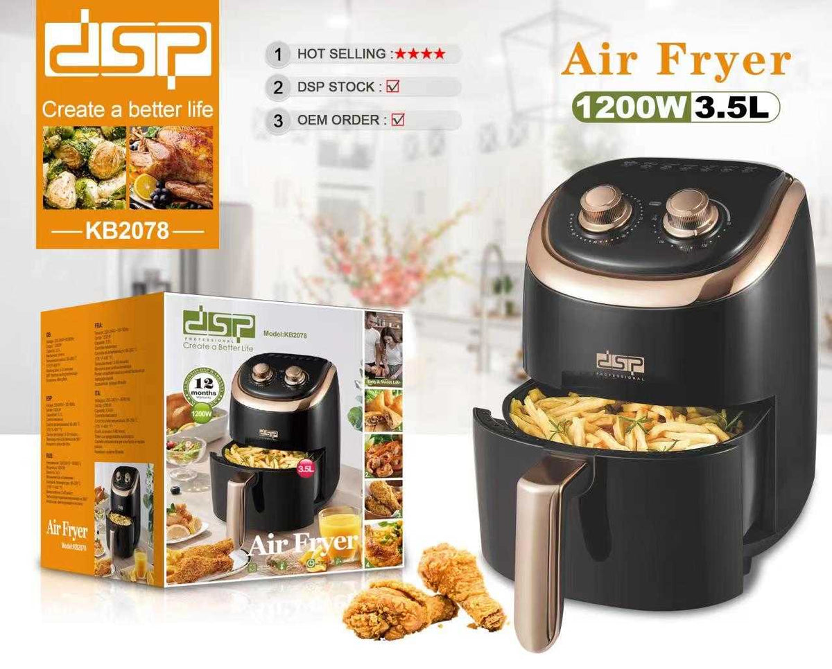 Φριτέζα αέρος - Air fryer - 4L - KB2078 - DSP- 612067 ΣΠΙΤΙ & ΚΑΤΟΙΚΙΔΙΟ>Οικιακά είδη>Οικιακές ηλεκτρικές συσκευές