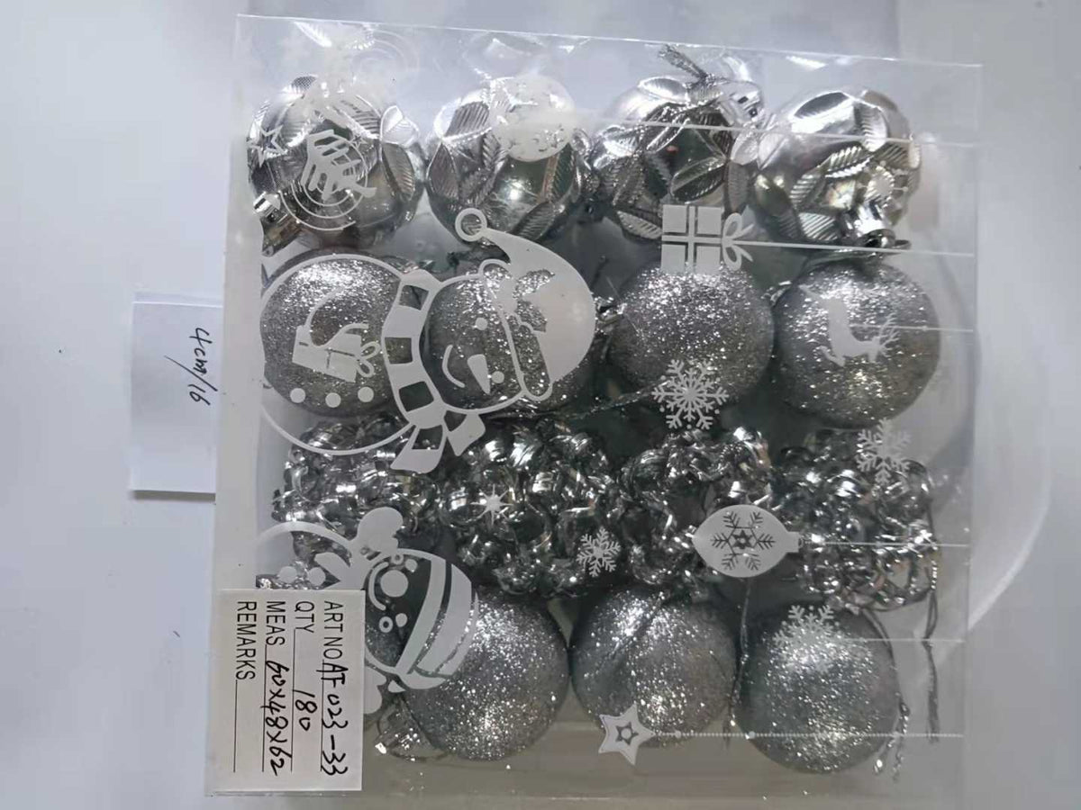 Σετ Χριστουγεννιάτικες μπάλες - 4cm - 16pcs - 023339