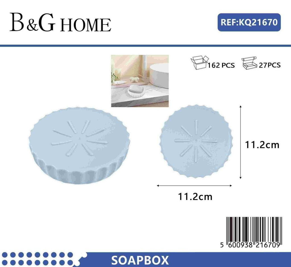 Σαπουνοθήκες μπάνιου πλαστικές - Σετ 9pcs - Light Blue - 21670