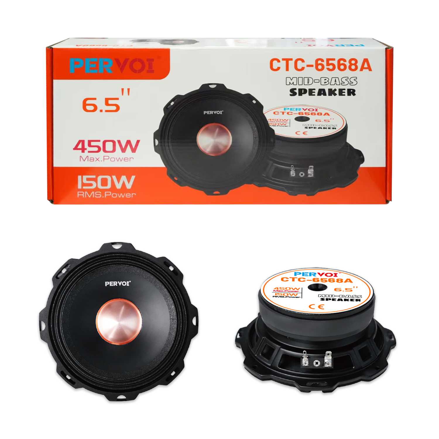 Ηχεία αυτοκινήτου - CTC-6568A - 6.5" - 000527 AUTO-MOTO-BIKE>Είδη αυτοκινήτου>Ηχεία αυτοκινήτου