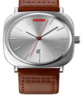 Αναλογικό ρολόι χειρός - Skmei - 9266 - Brown/Silver