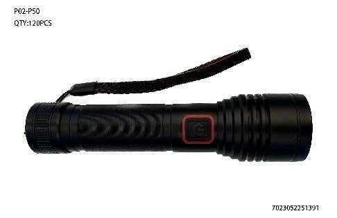 Επαναφορτιζόμενος φακός LED - P02-P50 - 251391
