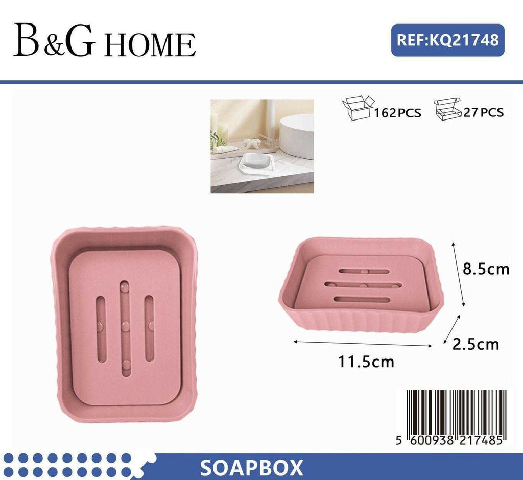 Σαπουνοθήκες μπάνιου πλαστικές - Σετ 9pcs - Pink - 21748