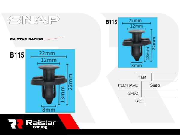 Σετ συνδετήρες αυτοκινήτου - 10pcs - R-F16101-17 - 180859