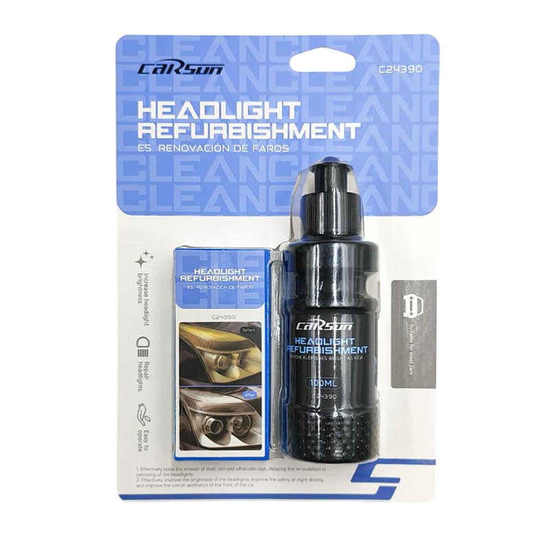 CARSUN ΚΙΤ ΞΕΘΑΜΠΩΜΑΤΟΣ ΦΑΝΑΡΙΩΝ ΑΥΤΟΚΙΝΗΤΟΥ 100ml C24390 AUTO/MOTO > ΦΩΤΙΣΜΟΣ AUTO/MOTO > ΔΙΑΦΟΡΑ