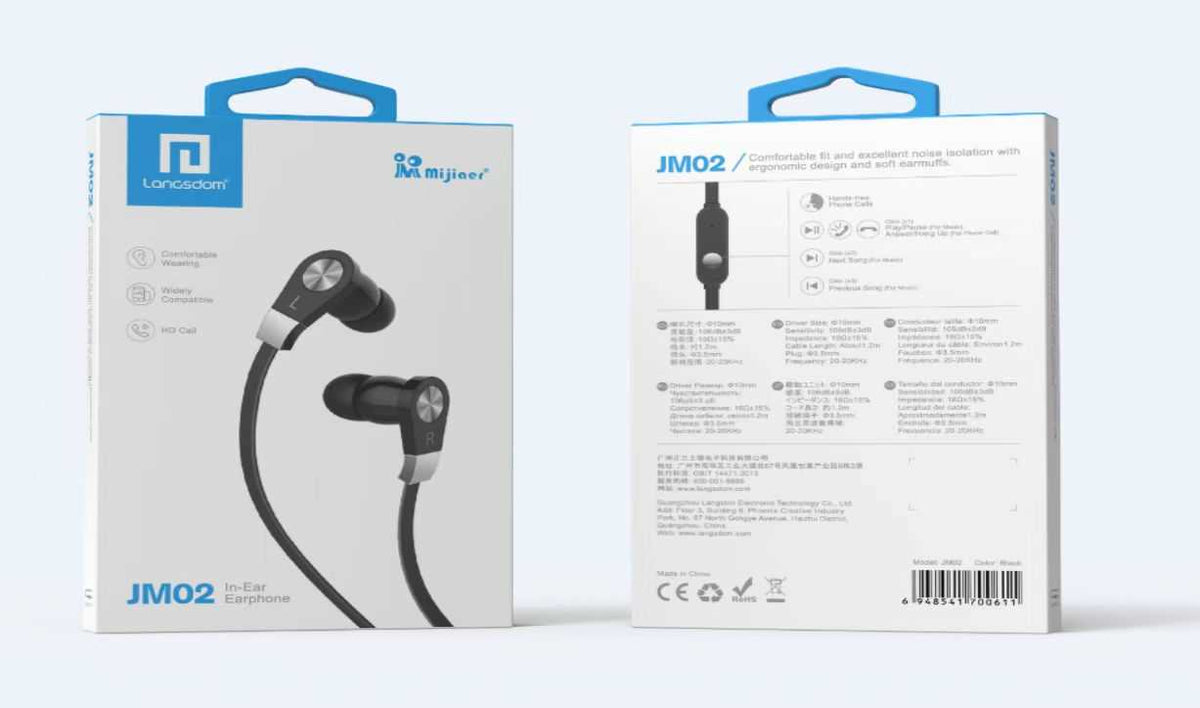 Ενσύρματα ακουστικά - JM-02 - 700611 - Black