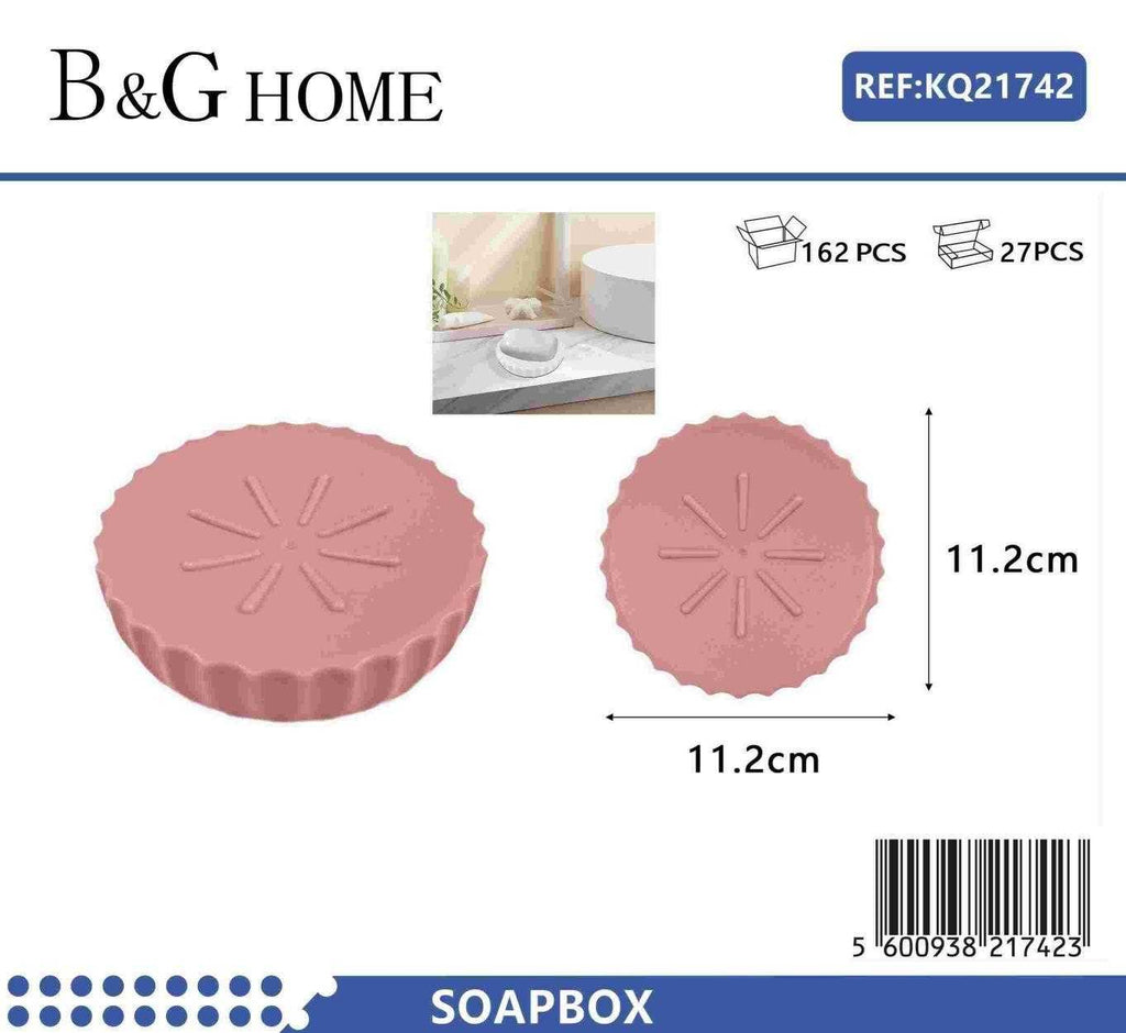 Σαπουνοθήκες μπάνιου πλαστικές - Σετ 5pcs - Pink - 21742
