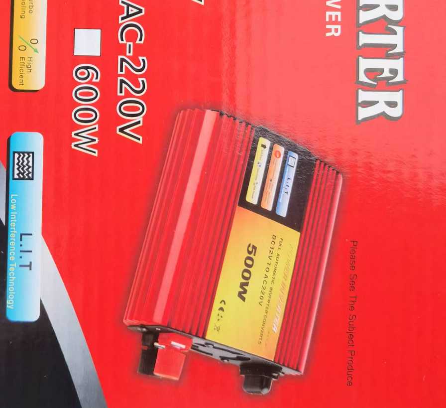 Power Inverter - Μονοφασικό - 500W - 12V - 602137 AUTO-MOTO-BIKE>Είδη αυτοκινήτου>Εκκινητές μπαταρίας & inverters