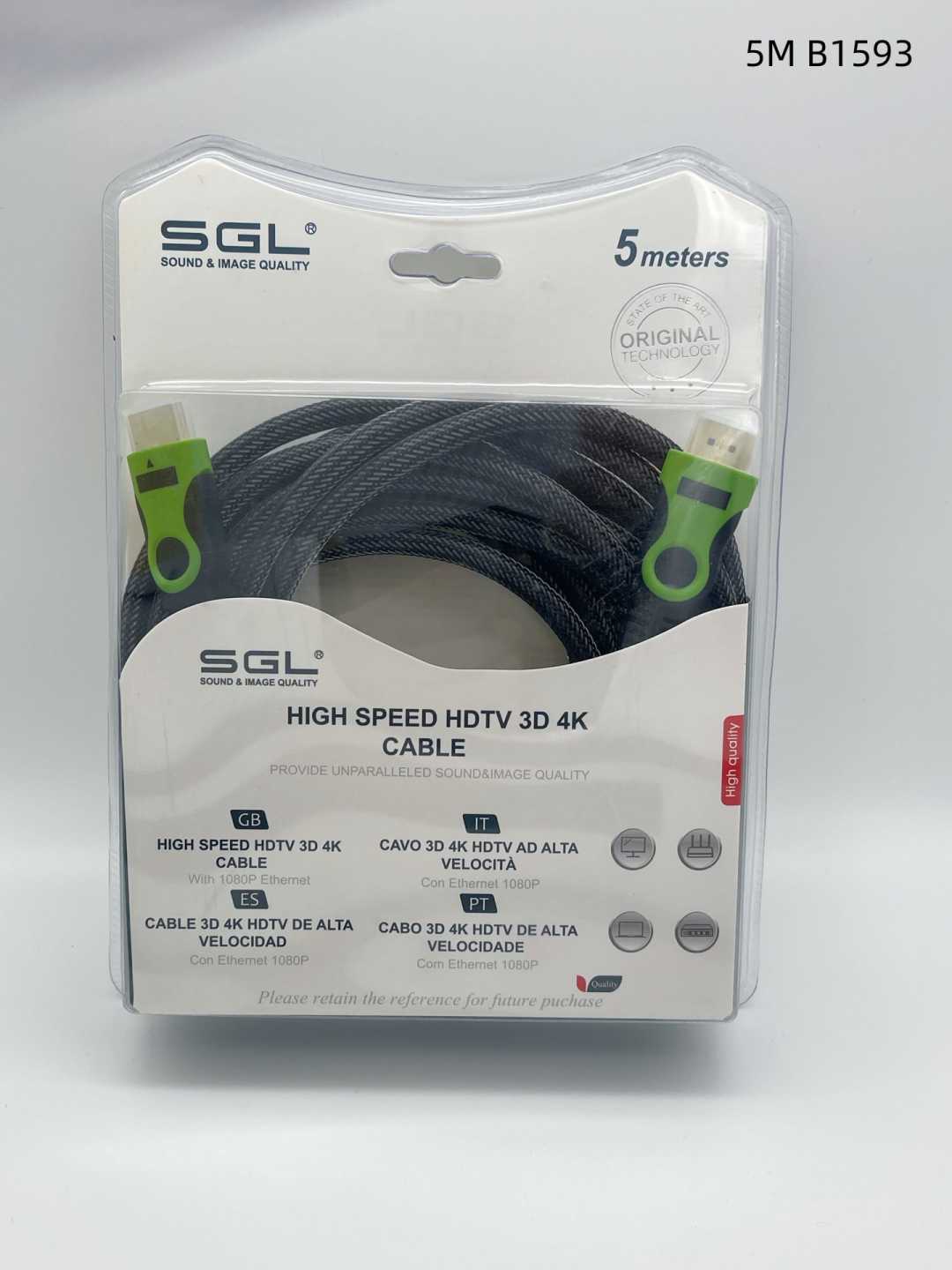 Καλώδιο HDMI - B1593 - 1.4V - Male/Male - 5m - 094908