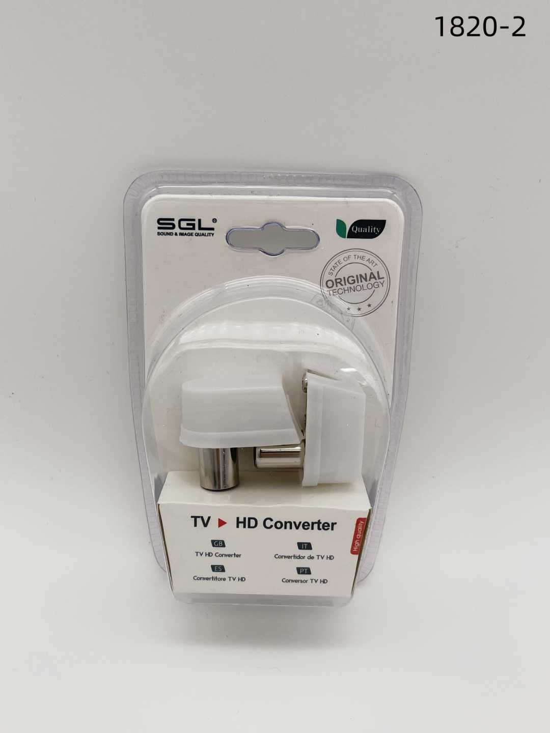 Βύσμα κεραίας TV Coax γωνιακό - 2pcs - 1820-2 - 098722
