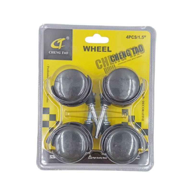 CHENG TAO ΠΛΑΣΤΙΚΑ ΡΟΔΑΚΙΑ 1.5'' ΜΕ ΦΡΕΝΟ ΣΕΤ 4ΤΜΧ CT-44433 ΕΡΓΑΛΕΙΑ > ΔΙΑΦΟΡΑ > ΑΛΛΑ