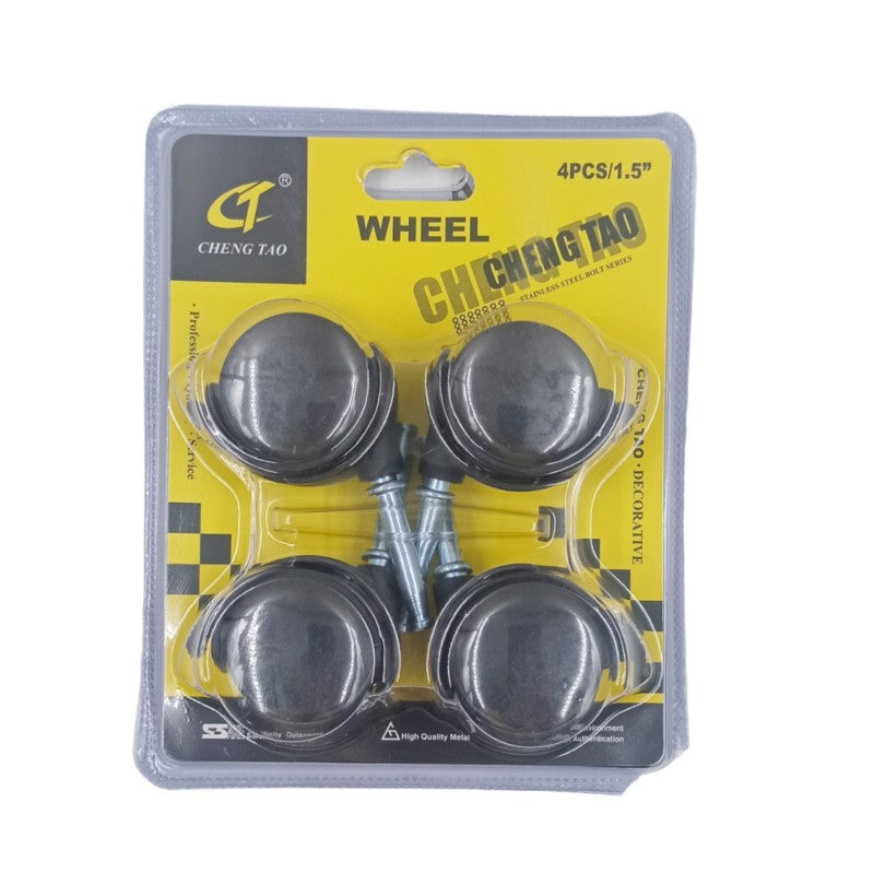 CHENG TAO ΠΛΑΣΤΙΚΑ ΡΟΔΑΚΙΑ 1.5'' ΜΕ ΦΡΕΝΟ ΣΕΤ 4ΤΜΧ CT-44442 ΕΡΓΑΛΕΙΑ > ΔΙΑΦΟΡΑ > ΑΛΛΑ