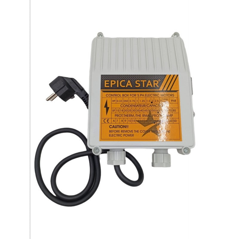 ΜΟΝΟΦΑΣΙΚΗ ΑΝΤΛΙΑ ΓΕΩΤΡΗΣΕΩΝ ΜΕ CONTROL BOX EPICA STAR EP-50627 ΕΡΓΑΛΕΙΑ > ΕΡΓΑΛΕΙΑ ΜΠΑΤΑΡΙΑΣ