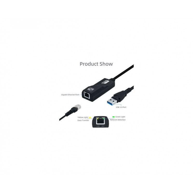 ΑΝΤΑΠΤΟΡΑΣ ΔΙΚΤΥΟΥ CONVERTER USB ΓΙΑ ΕΝΣΥΡΜΑΤΗ ΣΥΝΔΕΣΗ ΣΕ ETHERNET HL-04752