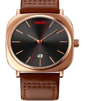 Αναλογικό ρολόι χειρός - Skmei - 9266 - Brown/Gold