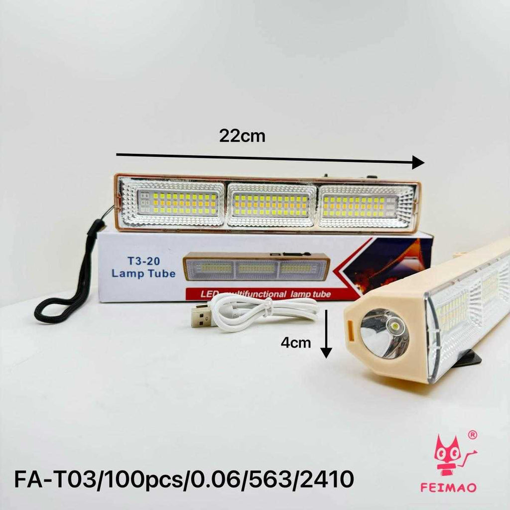 Επαναφορτιζόμενος προβολέας LED - Μπάρα - 22cm - T03 - 419277