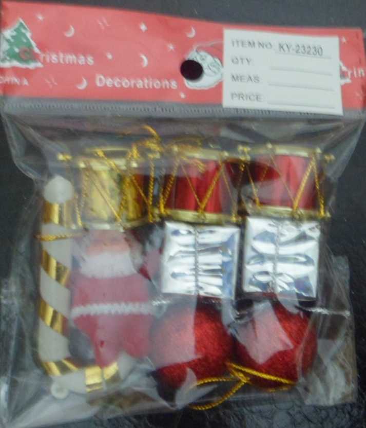 Σετ Χριστουγεννιάτικα στολίδια - Σετ 12 πακέτα των 9 τεμαχίων - 23225