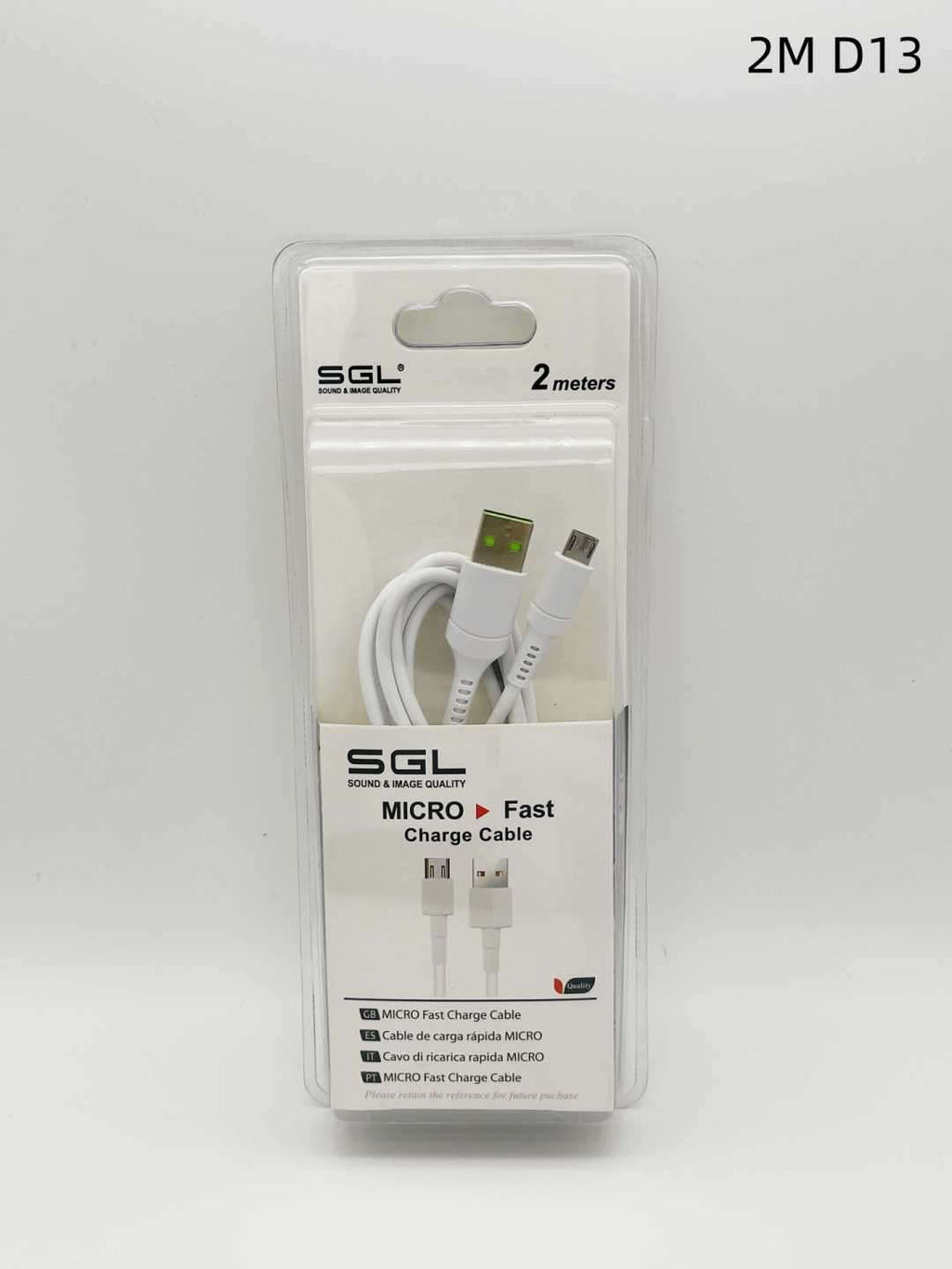 Καλώδιο φόρτισης & data - Micro USB - D13 - 2m - 099323