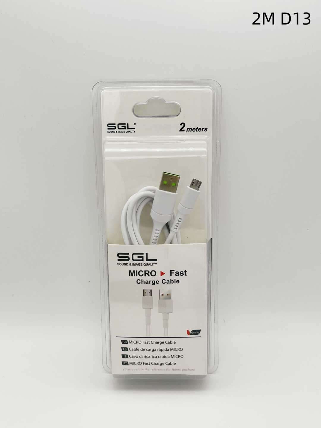 Καλώδιο φόρτισης & data - Micro USB - D13 - 2m - 099323