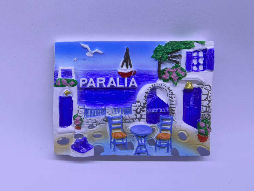 Τουριστικό μαγνητάκι Souvenir - Σετ 12pcs - Paralia - 678420