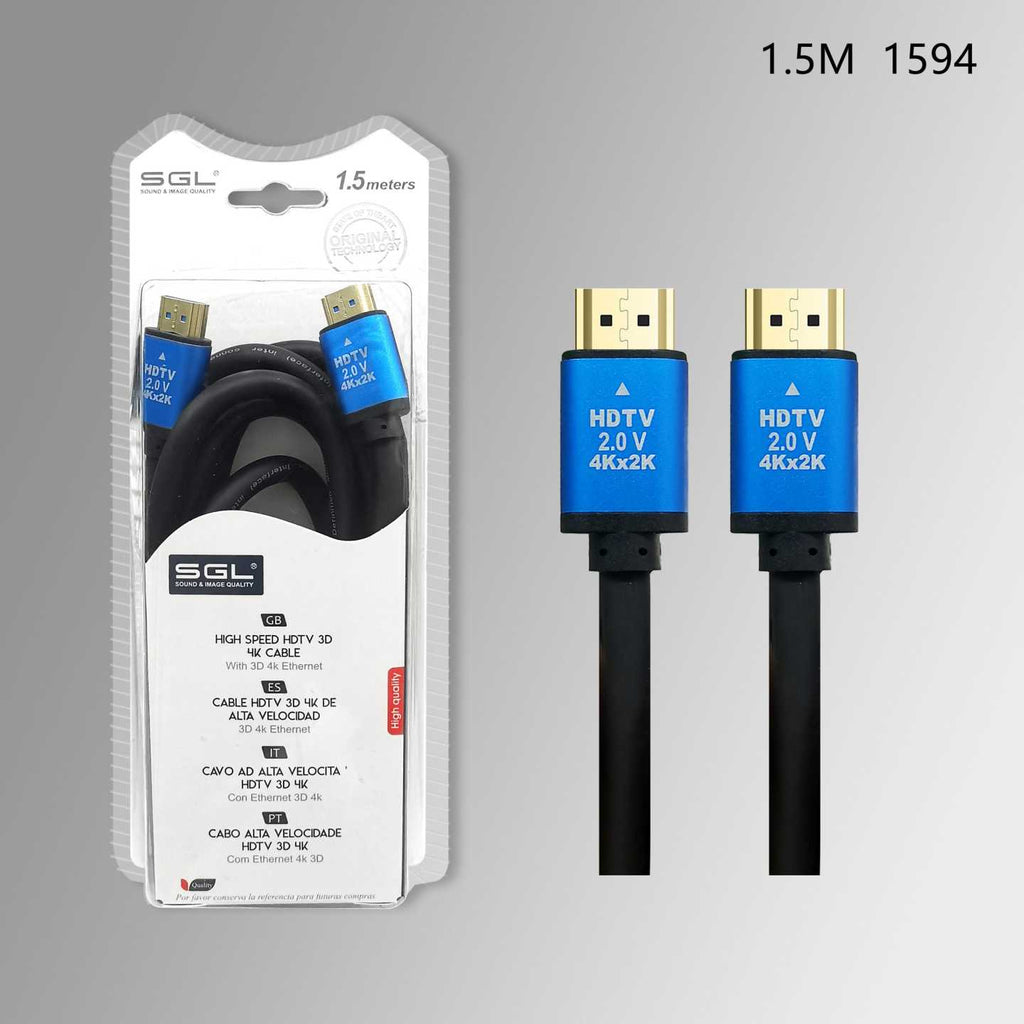 Καλώδιο HDMI - 1594-3D-4K - Male/Male - 1.5m - 094793