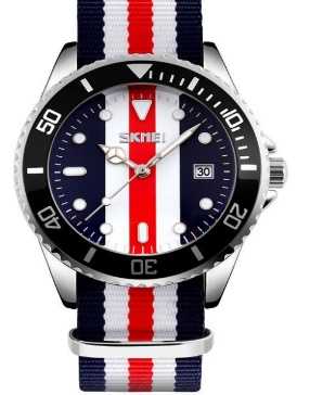Αναλογικό ρολόι χειρός - Skmei - 9133 - Blue/Red1