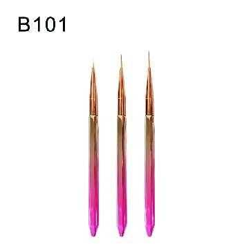 Σετ πινέλα μανικιούρ Nail Art - B101 - 3pcs - 910464