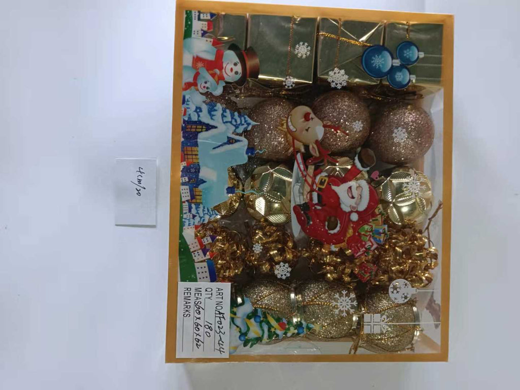 Σετ Χριστουγεννιάτικα στολίδια - 4cm - 20pcs - 023445