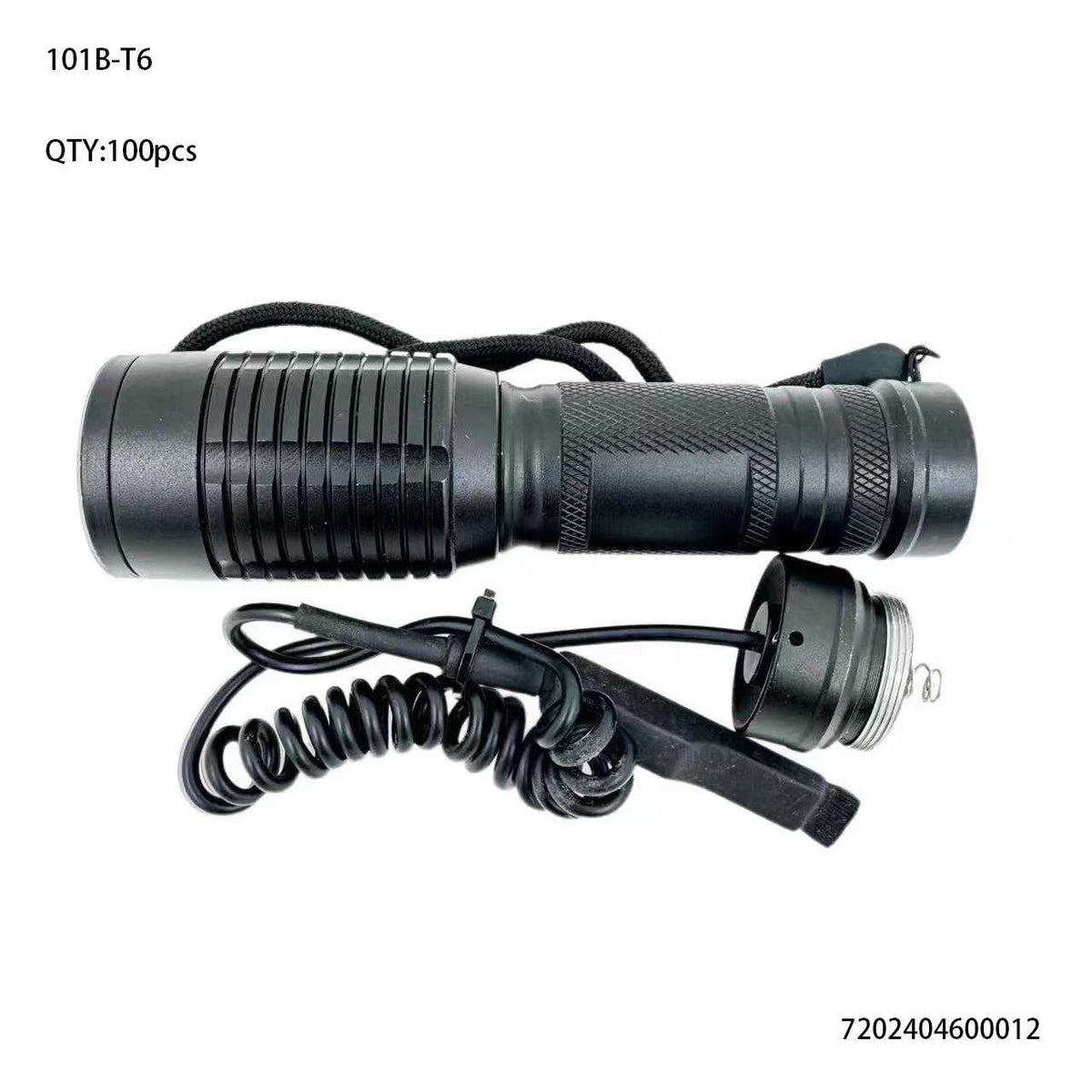 Επαναφορτιζόμενος φακός LED - Q101B-T6 - 600012