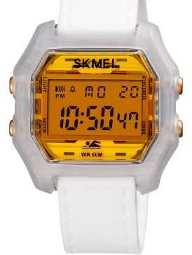 Ψηφιακό ρολόι χειρός - Skmei - 1623 - White/Gold