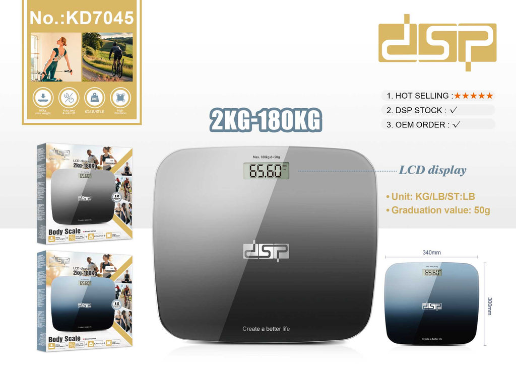 Ψηφιακή ζυγαριά μπάνιου - KD7045 - DSP - 618526 - Blue