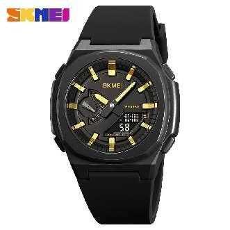 Ψηφιακό/αναλογικό ρολόι χειρός - Skmei - 2091 - Gold/Black screen