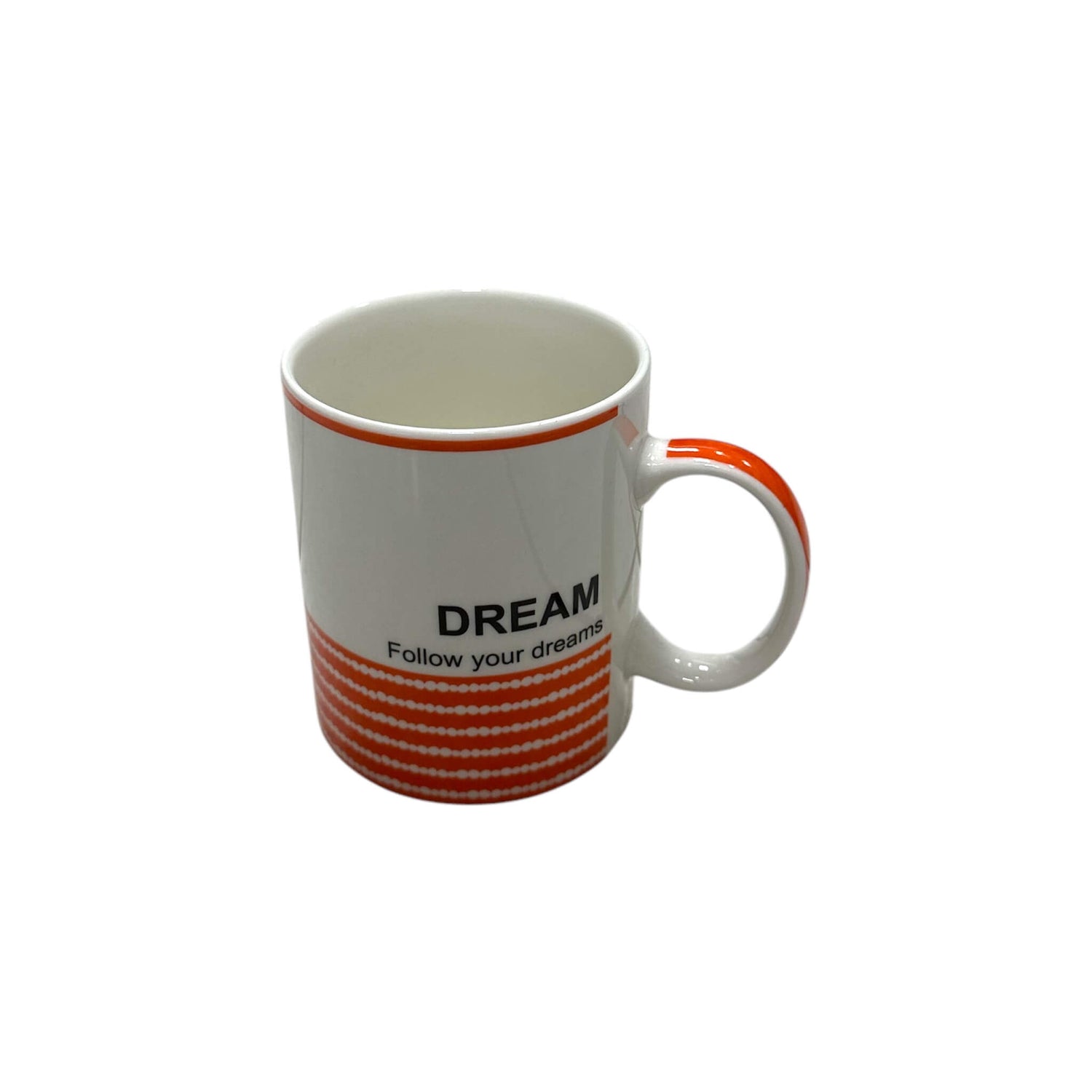 Κεραμικό φλιτζάνι με λέξη “Dream”, ιδανικό για ζεστά ροφήματα.