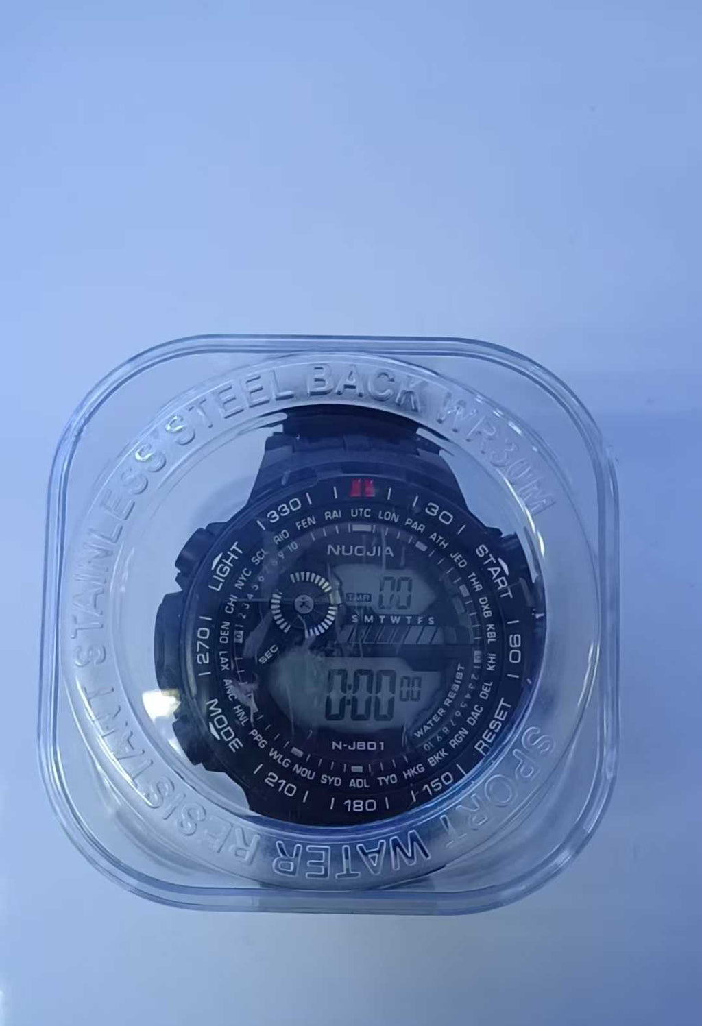 Ψηφιακό ρολόι χειρός - NJ801 - Nuojia - 115180 - Black/Black