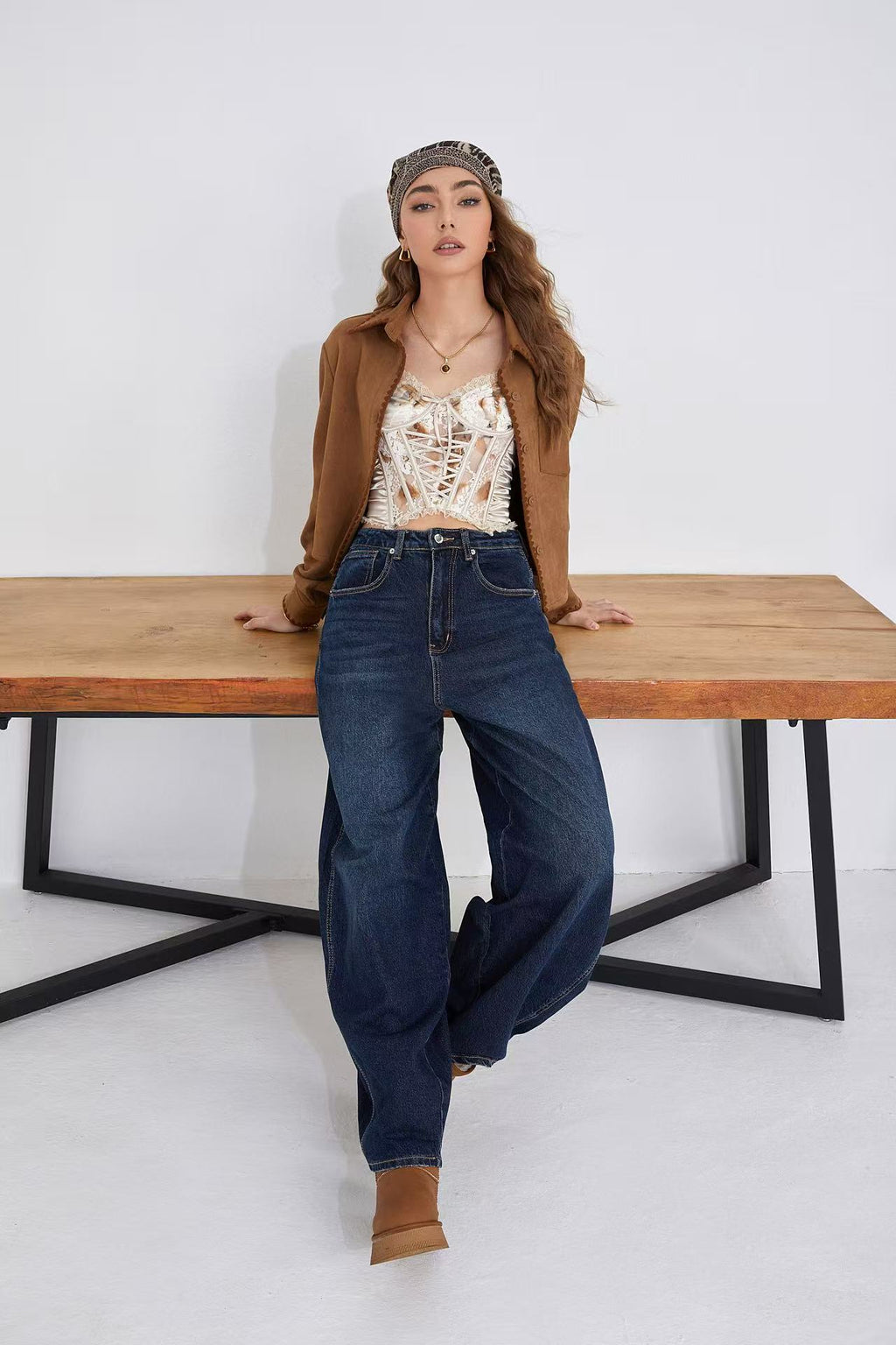 ADORO Women's Ballon Jeans Blue