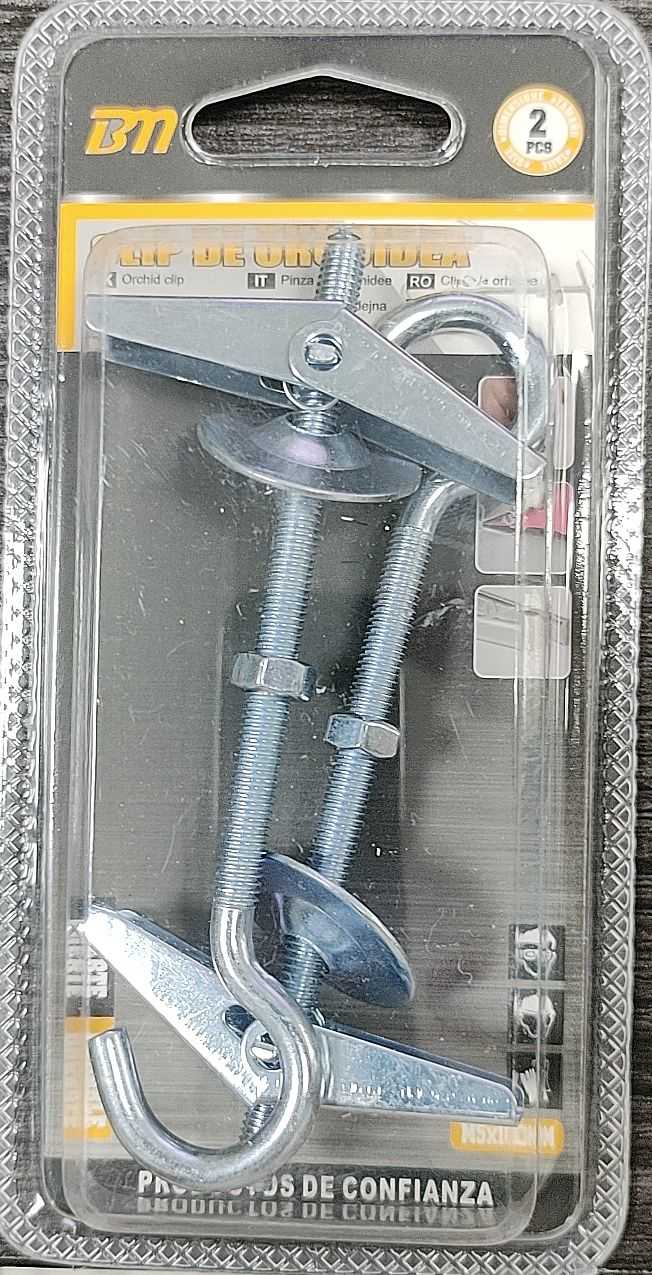 Βύσματα γυψοσανίδας με άγκιστρο - M5*100mm - Σετ 12 πακέτα των 2 τεμαχίων - 206678