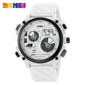 Ψηφιακό/αναλογικό ρολόι χειρός - Skmei - 2202 - White
