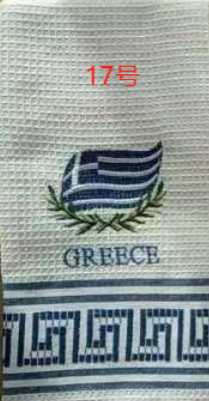 Πετσέτα ποτηρόπανο Souvenir με κέντημα - Σετ 12pcs - Greece - 416174