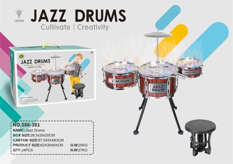 Παιδικό σετ Drums - Jazz Drums - 586-381 - 233085