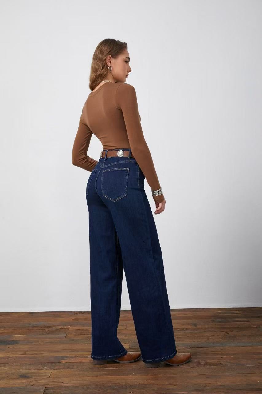 Adoro Women's Jean Pants Dark Blue