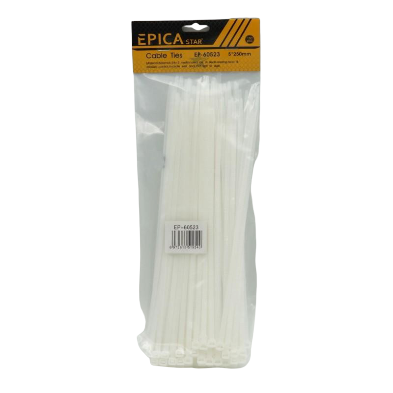 EPICA STAR ΔΕΜΑΤΙΚΑ ΚΑΛΩΔΙΩΝ 100ΤΜΧ 5*250mm EP-60523 ΕΡΓΑΛΕΙΑ > ΔΙΑΦΟΡΑ > ΔΕΜΑΤΙΚΑ ΚΑΛΩΔΙΩΝ