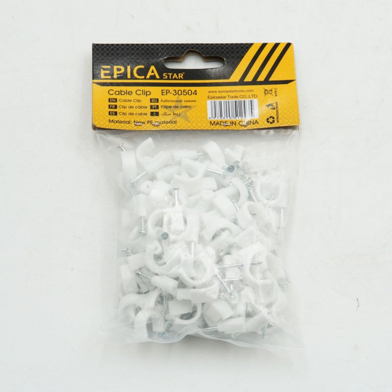 EPICA STAR ΣΤΗΡΙΓΜΑ ΚΑΛΩΔΙΩΝ ΡΟΚΑ 10mm 100ΤΜΧ EP-30504 ΕΡΓΑΛΕΙΑ > ΔΙΑΦΟΡΑ > ΑΛΛΑ