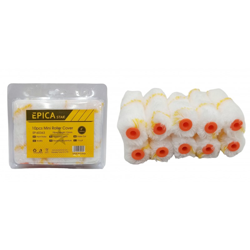 EPICA STAR ΑΝΤΑΛΛΑΚΤΙΚΑ 4''/100mm ΓΙΑ ΡΟΛΟ ΒΑΨΙΜΑΤΟΣ ΣΕΤ 10ΤΜΧ EP-60363 ΕΡΓΑΛΕΙΑ > ΔΙΑΦΟΡΑ > ΑΛΛΑ