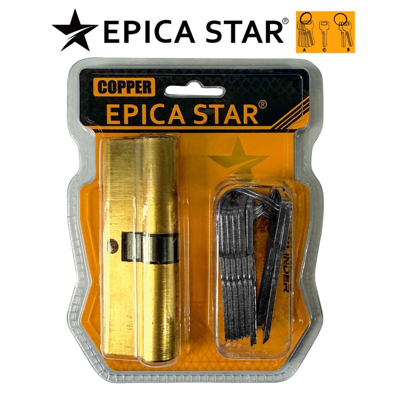 EPICA STAR ΚΥΛΙΝΔΡΟΣ ΚΛΕΙΔΑΡΙΑΣ ΑΣΦΑΛΕΙΑΣ 70mm ΜΕ 8 ΚΛΕΙΔΙΑ EP-30830 ΚΕΝΤΡΙΚΟ > ΓΙΑ ΤΟ ΣΠΙΤΙ > ΕΠΑΓΓΕΛΜΑΤΙΚΟΣ ΕΞΟΠΛΙΣΜΟΣ