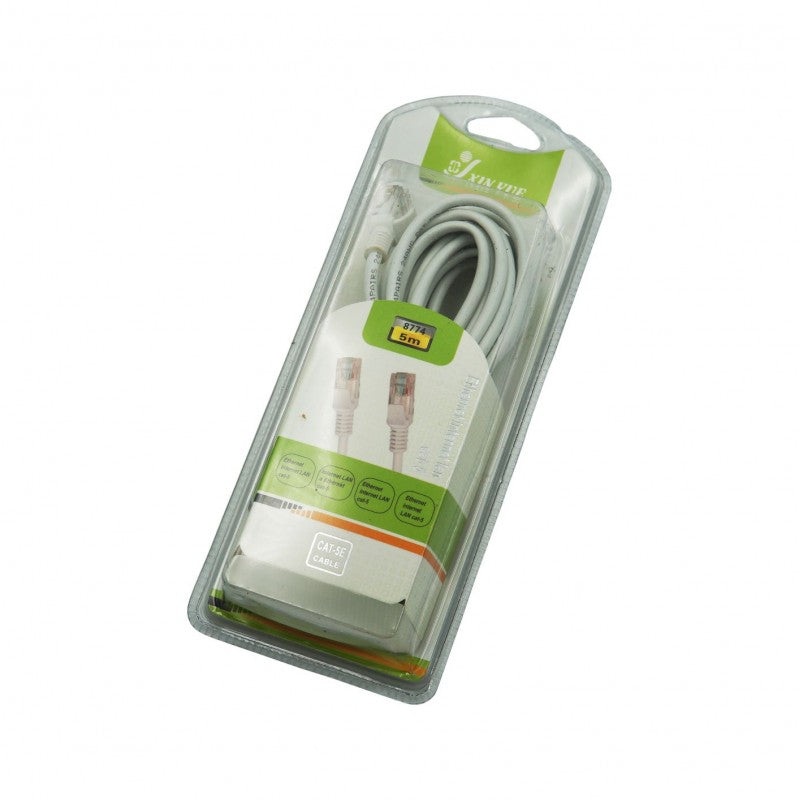 ΚΑΛΩΔΙΟ ETHERNET CAT-5E 5m TY-8774 ΚΕΝΤΡΙΚΟ > ΕΙΔΗ ΥΠΟΛΟΓΙΣΤΩΝ > WIFI / INTERNET