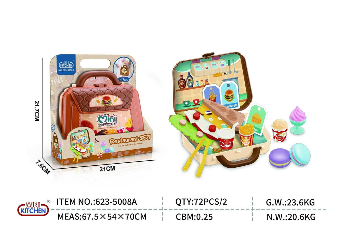 Σετ βαλιτσάκι Fast Food DIY - 5008A - 215730