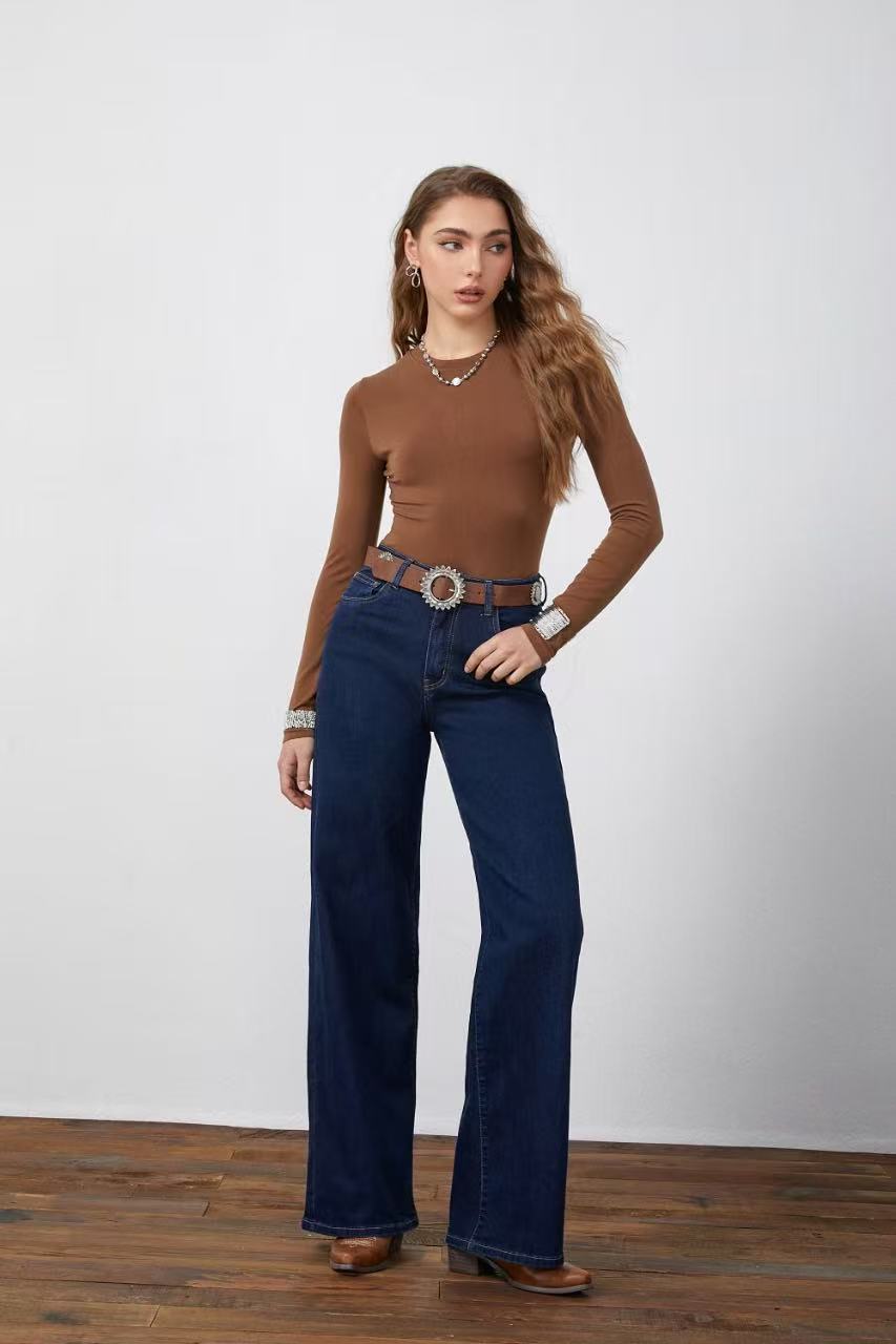 Adoro Women's Jean Pants Dark Blue