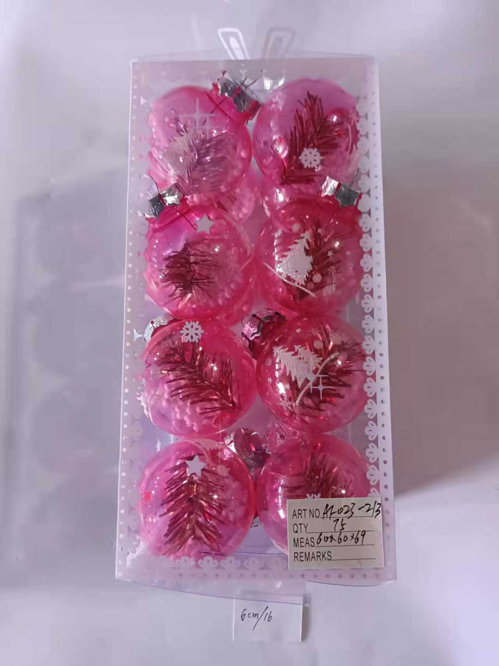 Σετ Χριστουγεννιάτικες μπάλες - 6cm - 16pcs - 232136