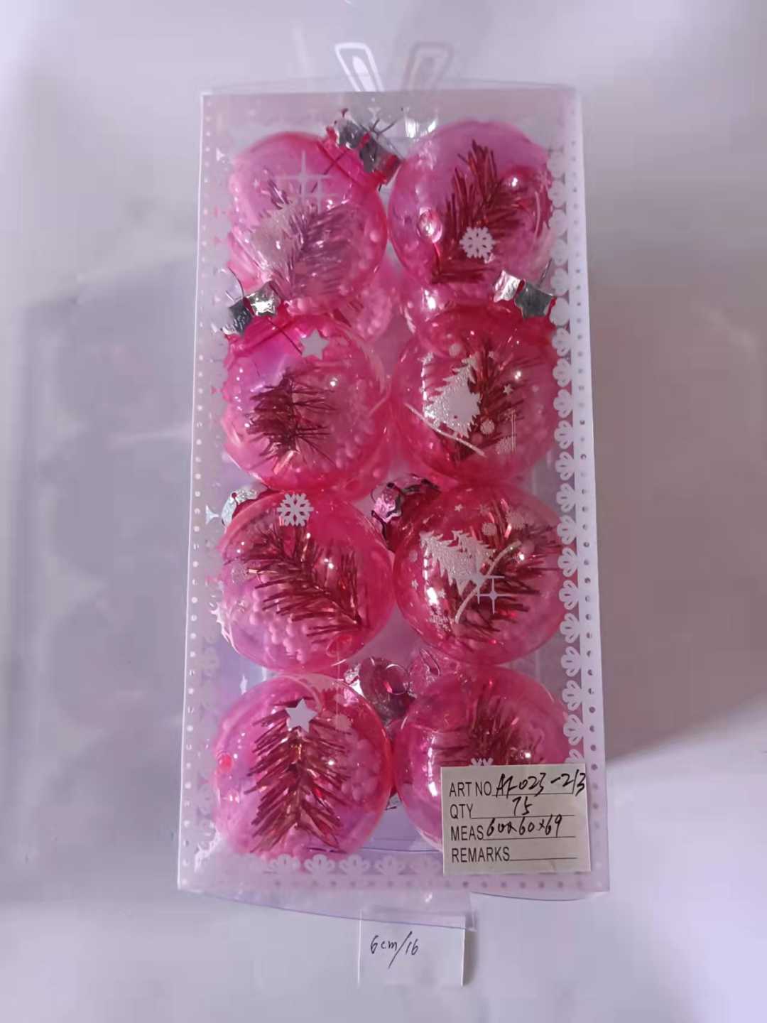 Σετ Χριστουγεννιάτικες μπάλες - 6cm - 16pcs - 232136