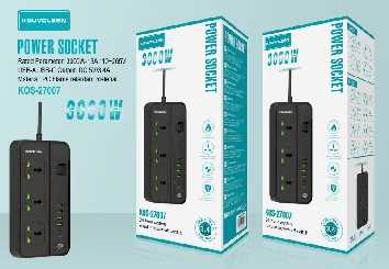 Πολύπριζο Multi-Plug 3 θέσεων με θύρες USB - KOS-27007EU - 270070